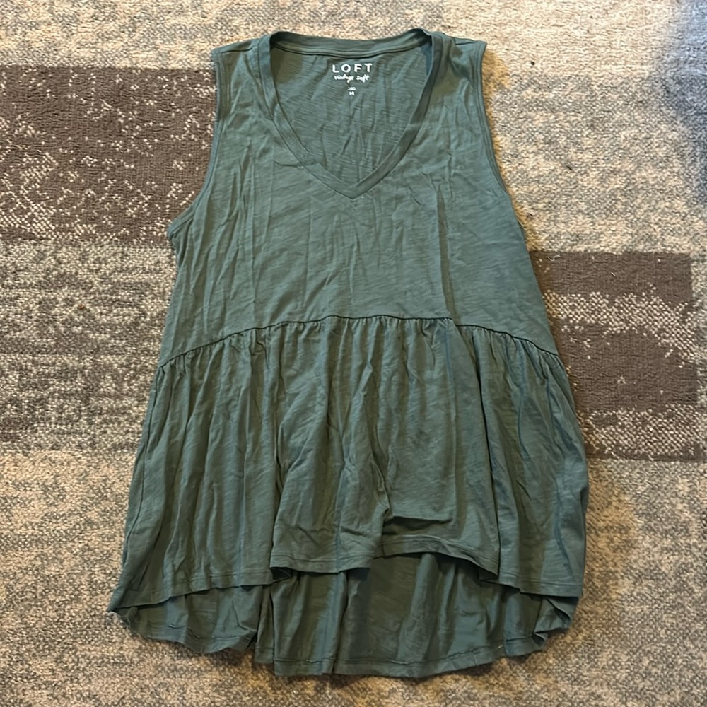 NWOT Loft Vintage Soft Peplum Top